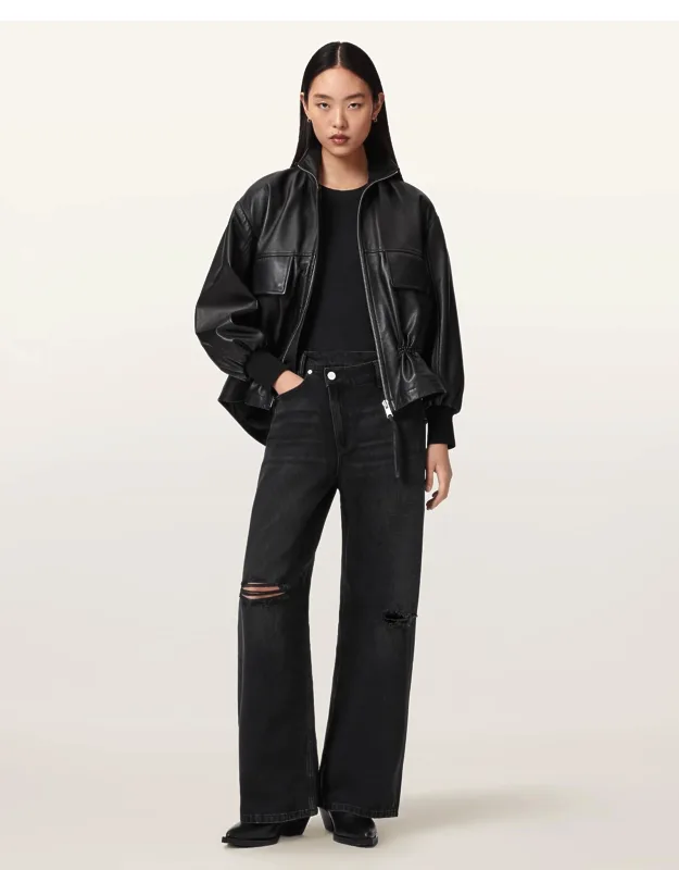 Crossover Ripped Jeans