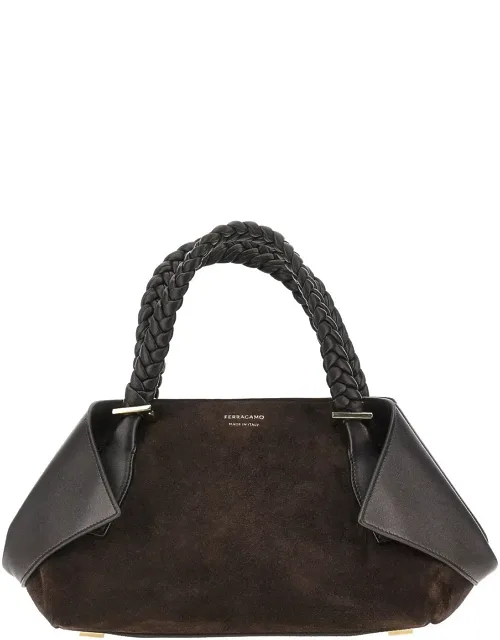 Leather Handbag With Logo