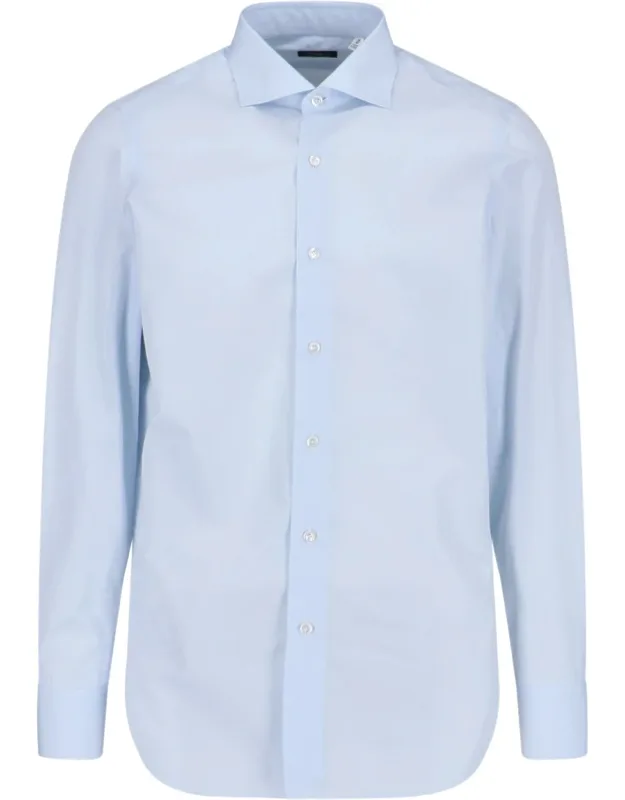 'milano Shirt With Classic Collar And Button Cuffs'