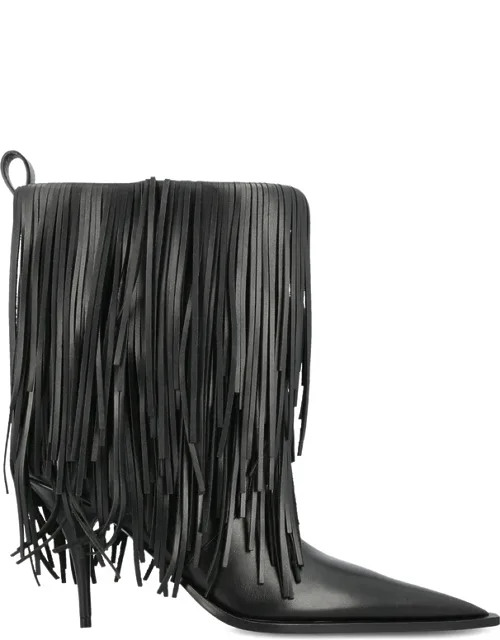 Fringed-embellishment Boots