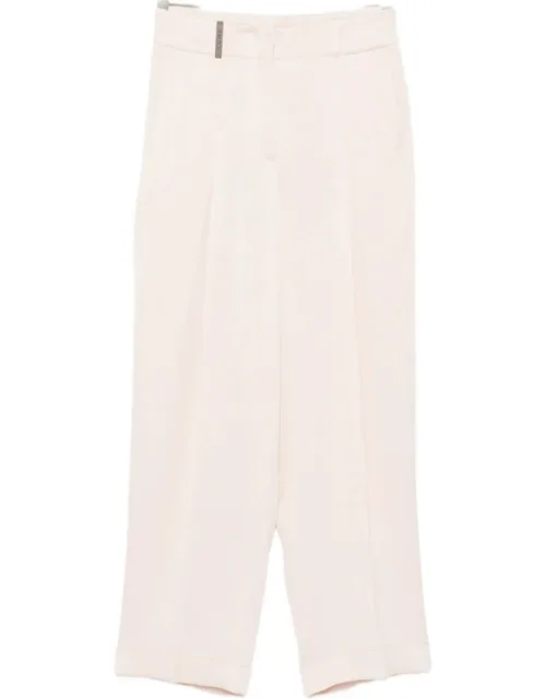 Pleated Flared Trousers