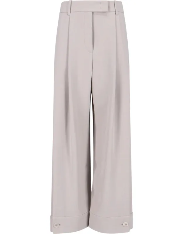 Wide Silk Trousers