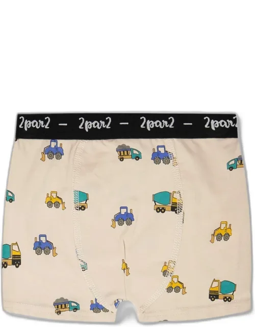 Organic Cotton Boxer Truck Print