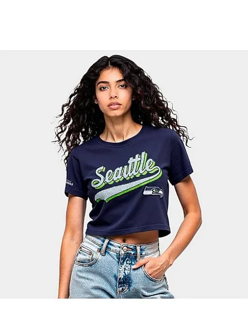 Seattle Seahawks Nfl Script Tail Single Jersey Boxy T-shirt