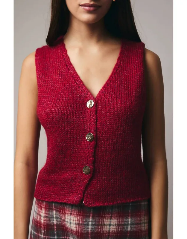 Lurex Sweater Vest
