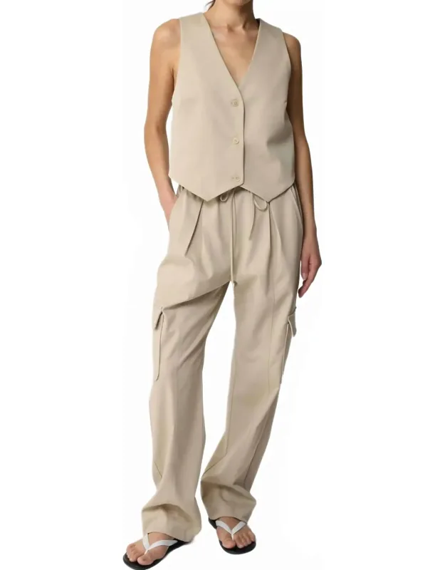 Elastic Ankle Cargo Pants