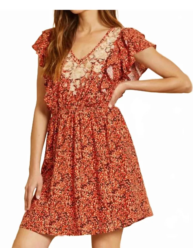 Autumn Confetti Mini Dress