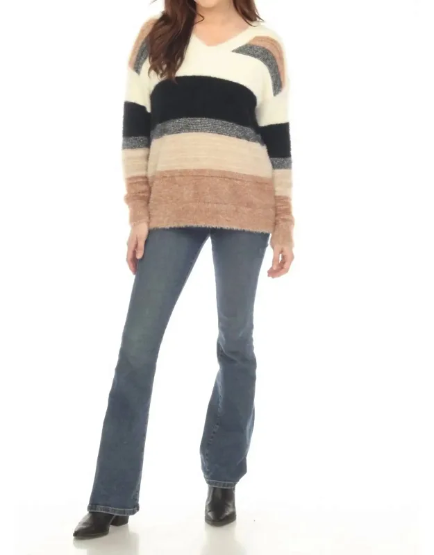 Striped Round Neck Sweater