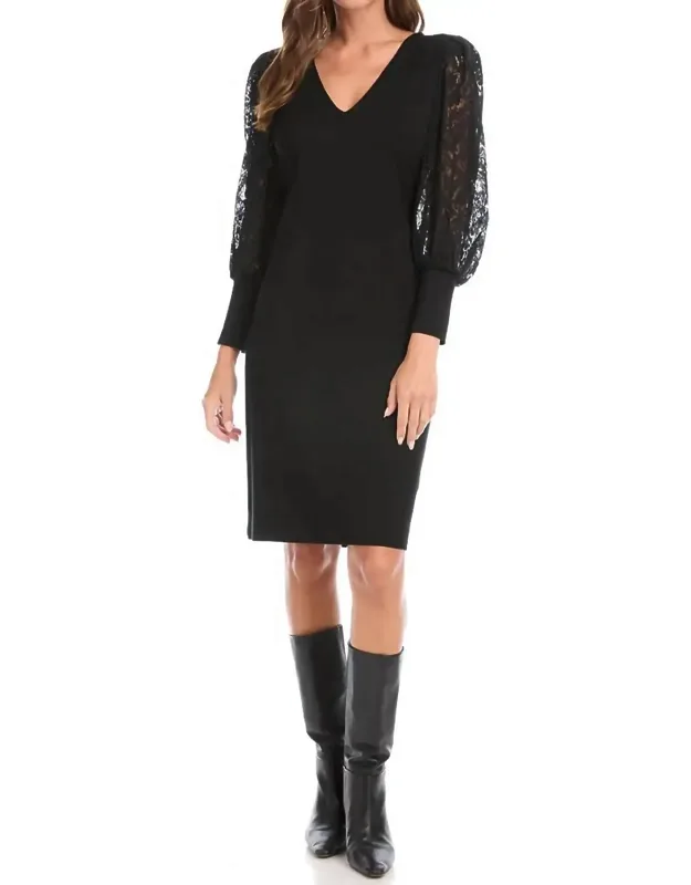Lace Sleeve Dress