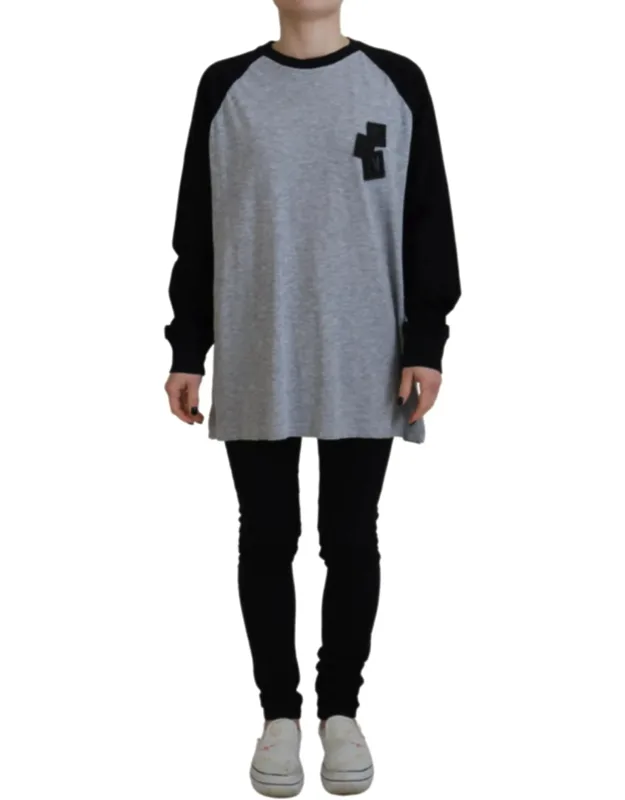 Cotton Raglan Long Sleeve Casual Top