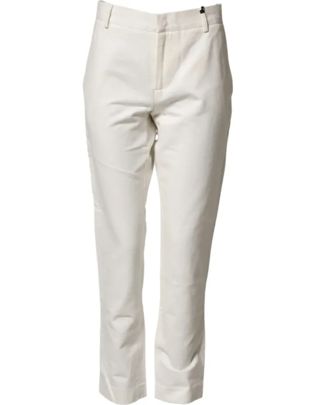 Cotton Straight Chino Trousers