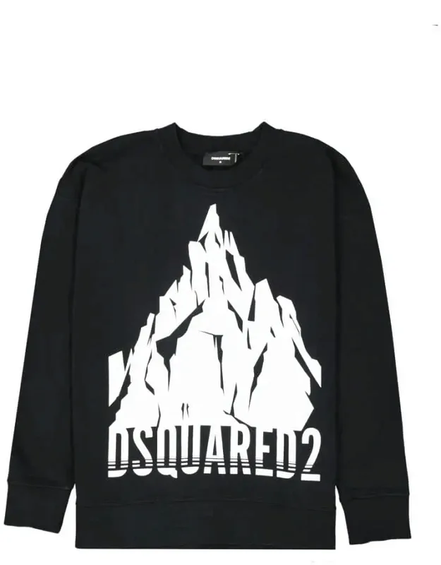 Dsquared² Cotton Sweatshirt - Composition, Ribbed Trims