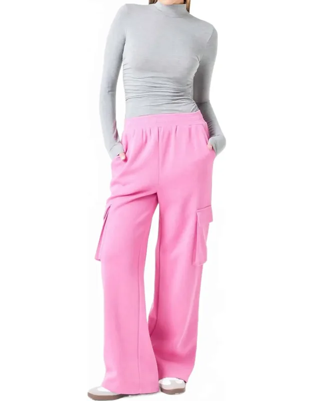 Wide Knit Cargo Pants