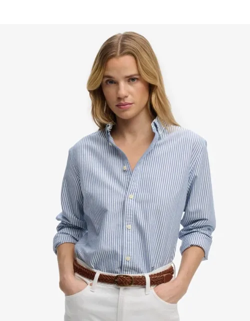 Superdry Slim Oxford Long Sleeve Shirt - Tailored Fit With Button Collar
