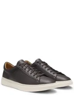 Low-top Trainers With Woven And Grained Effects