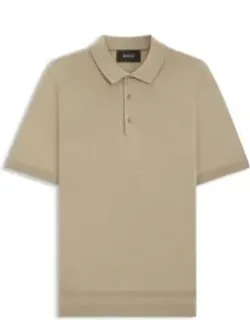 Knit Polo Shirt In Silk And Cotton