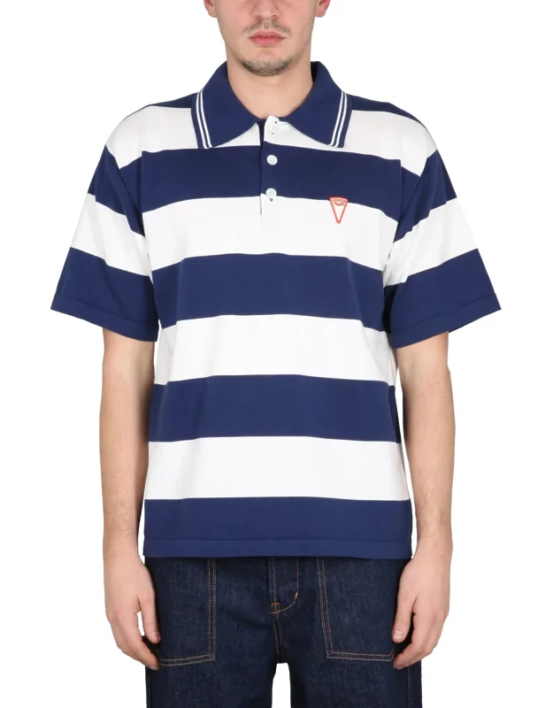 Polo Shirt With Nautical Stripes