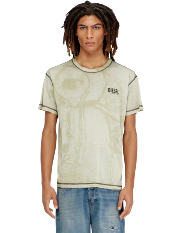 Hemp-cotton T-shirt With All-over Print