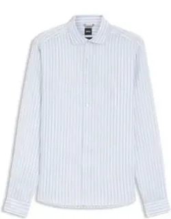 Regular-fit Striped Linen Shirt