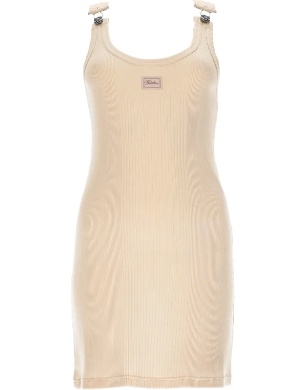 Mini Dress With Logo Patch