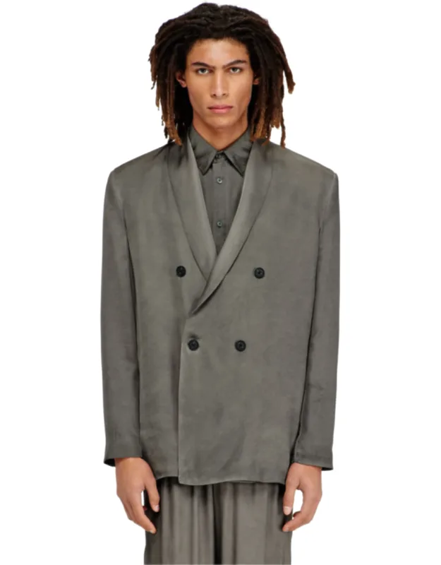 Blazer In Treated Fluid Viscose