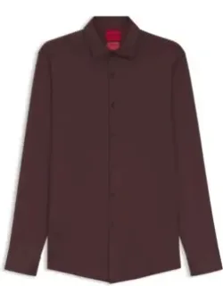 Slim-fit Shirt In Performance-stretch Jersey