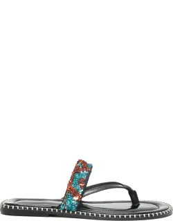 Embellished Flat Sandals