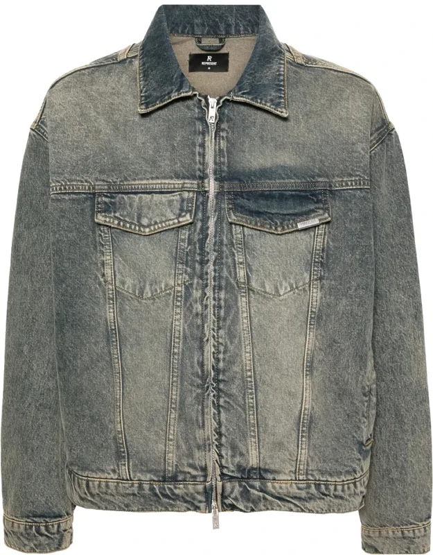 Washed-denim Jacket
