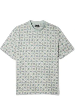 Geo Tile Cotton-blend T-shirt