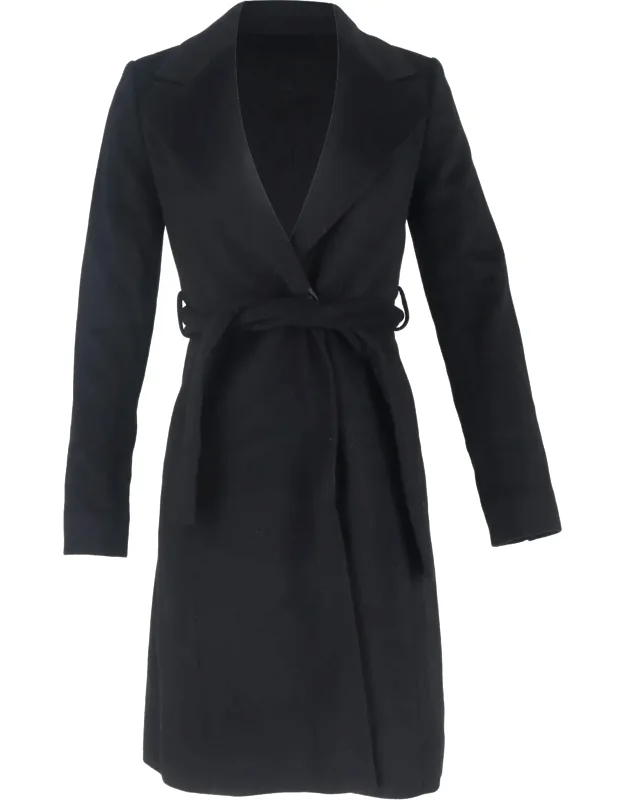 Belted Coat In Wool