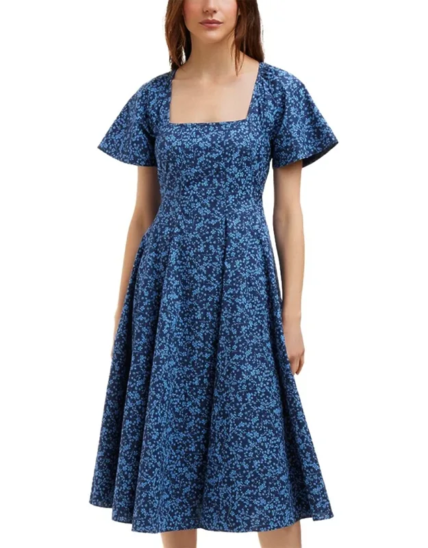 Caitlyn Square Neck Midi Dress