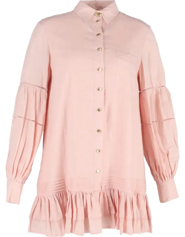 Lotus Shirt Mini Dress
