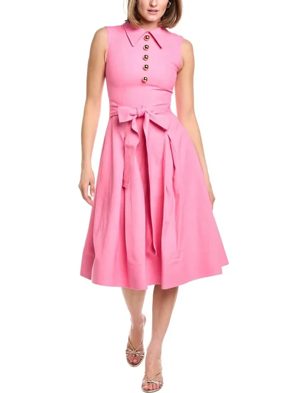 Pleated Midi Dress