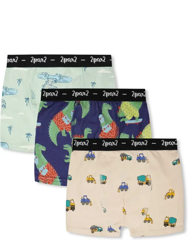 Organic Cotton Printed Adventure Boxers