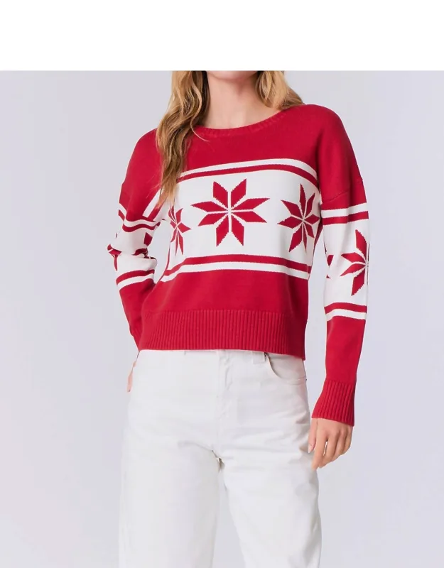 Snowflake Crew Sweater