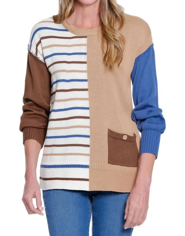 Striped Knit Sweater