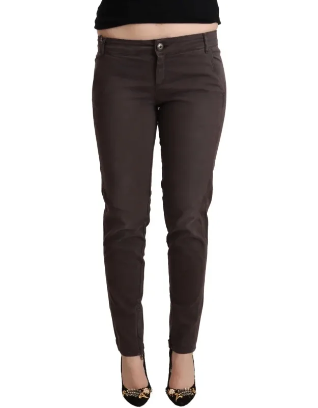 Cotton Low Waist Slim Fit Pants
