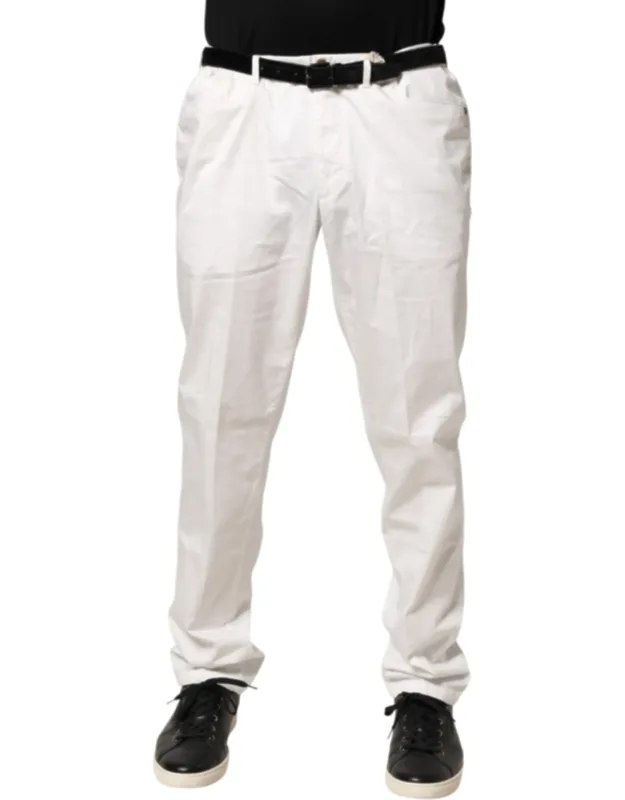 Domenico Tagliente Tape Dress Trouser With Tapered Cut And Zipper Closure