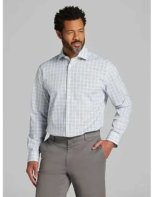 Classic Fit Tattersall Plaid Dress Shirt
