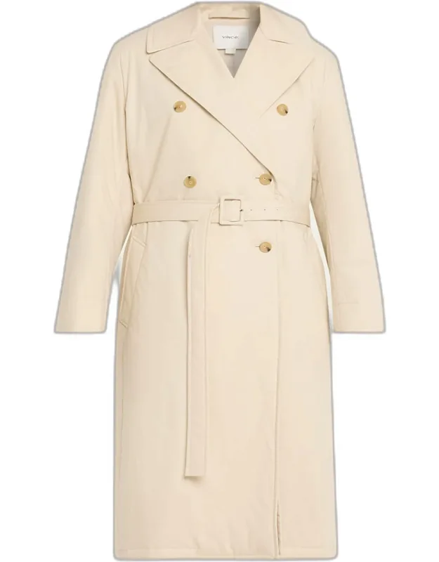 Padded Double-breasted Coat