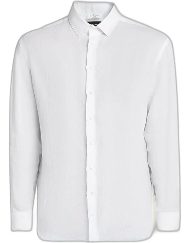 Classic Solid Linen Sport Shirt