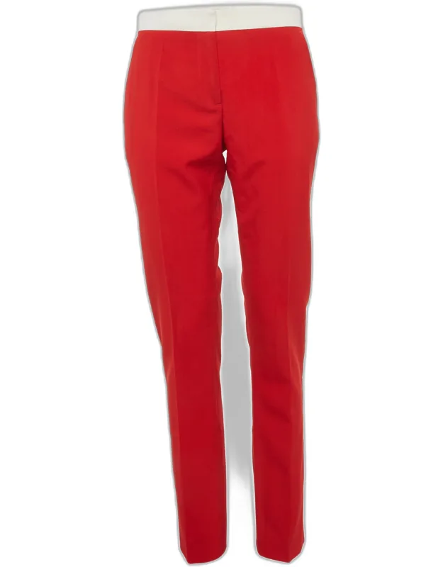 Wool Two-tone Tailored Trousers