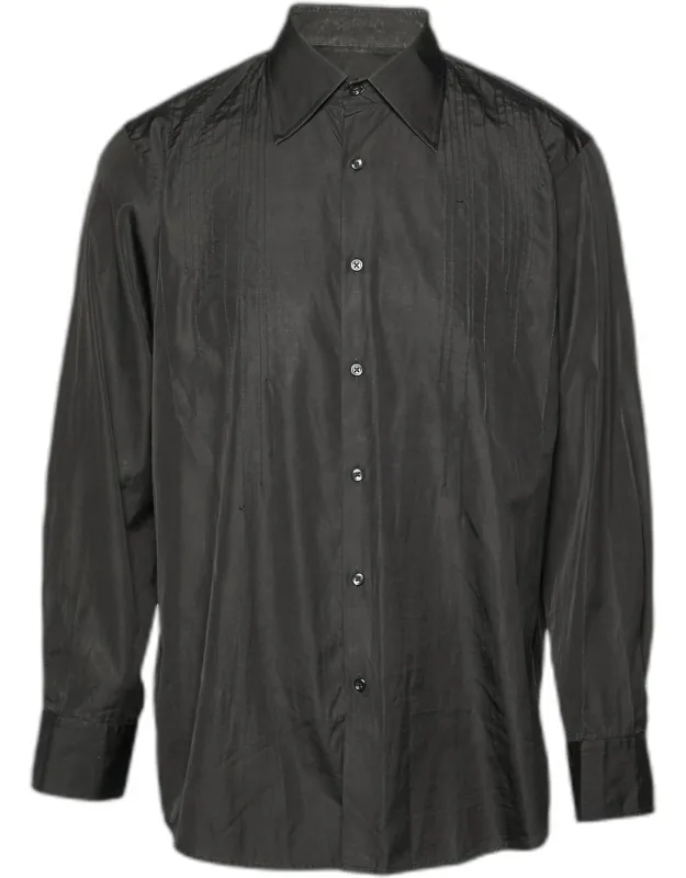 Cotton Pintucks Detail Shirt