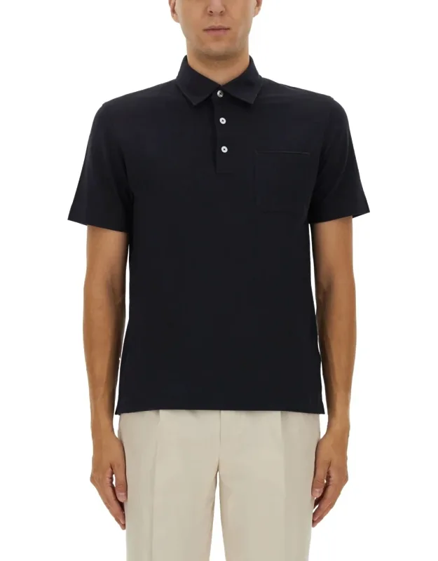 Cotton Polo Shirt With Pocket