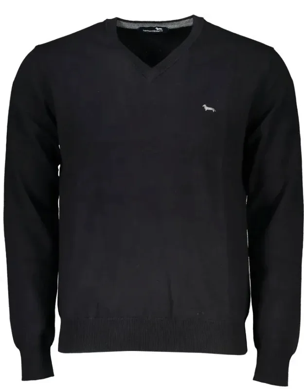 Harmont & Blaine Cotton Sweater - V-neck, Luxurious Mix Of Cotton And Fabric