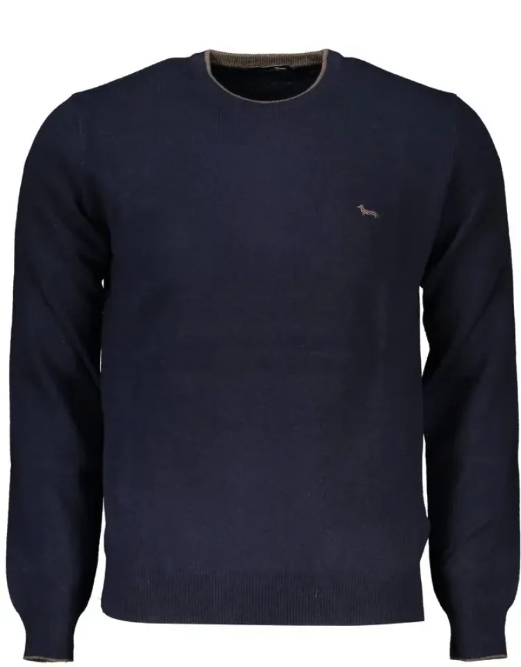 Sophisticated Crew Neck Cashmere Blend Sweater