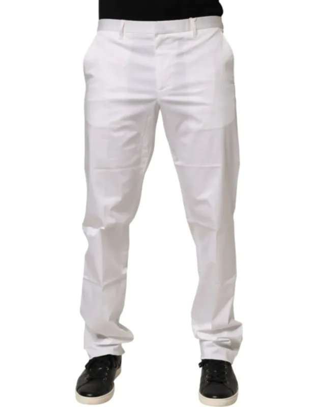 Cotton Stretch Dress Trousers (pre-owned)