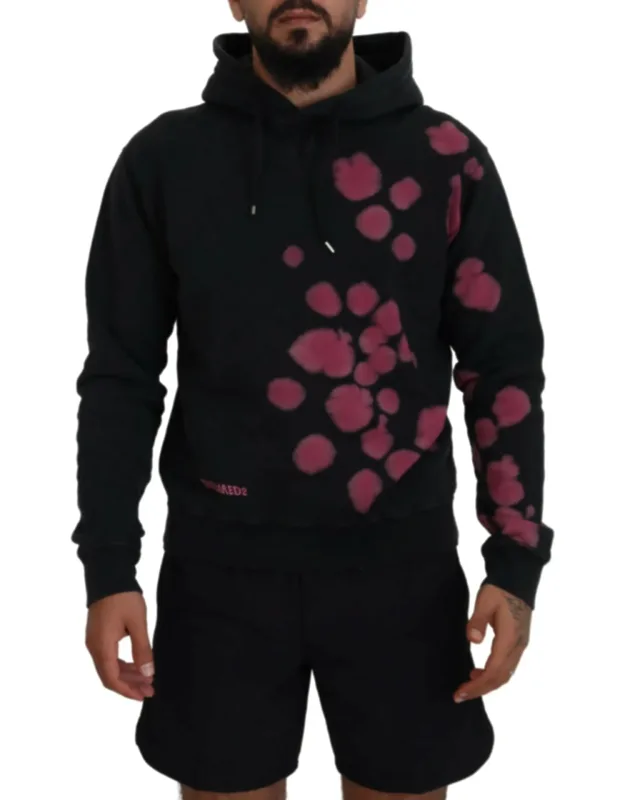 Tie Dye Cotton Hooded Sweatshirt