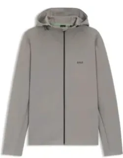 Reflective-detail Zip-up Hoodie With Odour Control