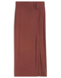 Jersey Maxi Skirt With Twist Detail